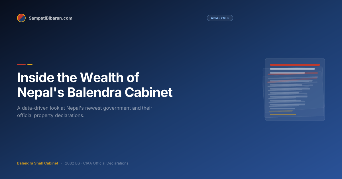 Inside the Wealth of Nepal's Balendra Cabinet